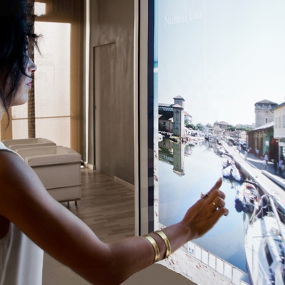 Curved Flexible Capacitive Touch Foil 65 Inch 1222mm×689mm OEM ODM
